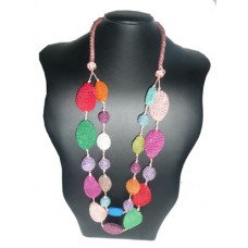 Handmade Special Fabric Necklace "Bliss"